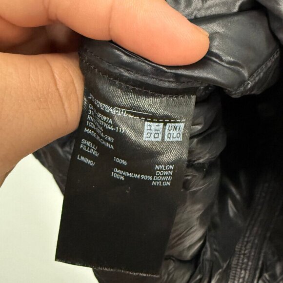 Uniqlo Black Women Puffer Jacket‎ Sz S - Picture 4 of 5